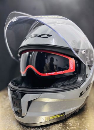 Casco LS2 STREM II Gris  XS