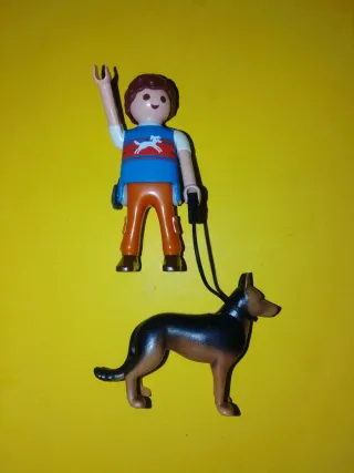 Playmobil figura cuidador adiestrador perros