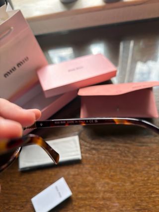 Óculos de Sol Miu Miu Castanhos