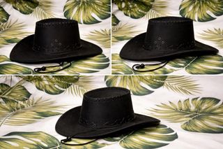 Sombrero negro estilo cowboy
