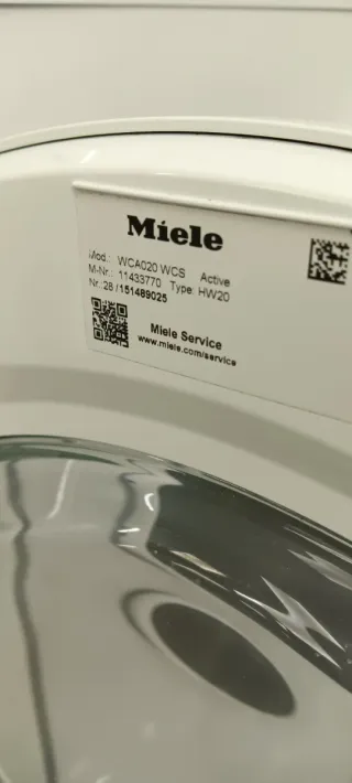 Lavadora Miele  7 KG W1 Active Blanca