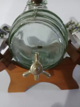 Botticella con 6 bicchierini decorati