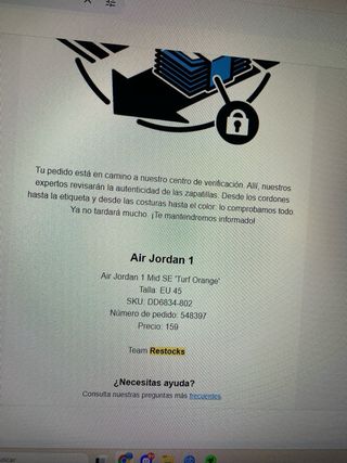 Zapatillas Jordan 1 Mid Turf Orange