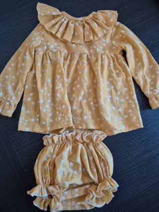 Conjunto Vestido y Braguita Estrellas