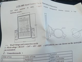 Painel LCD M5 para E-Bike / Trotinete - 36V