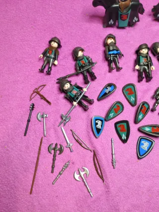 Lote Caballeros Águila Playmobil