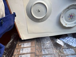 2 Platos de Porcelana Florales de 20 cms y 8 de 15