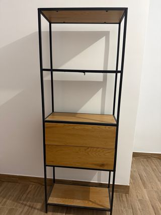 Estantería auxiliar metal y madera
