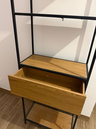 Estantería auxiliar metal y madera