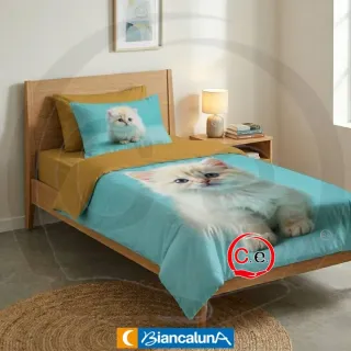 Set Lenzuola 1 Posto Biancaluna alta qualità e def