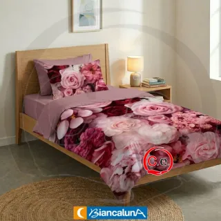 Set Lenzuola 1 Posto Biancaluna alta qualità e def