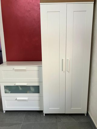 Armadio Guardaroba IKEA, 2 ante, bianco