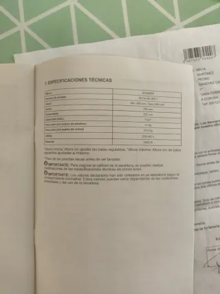 Secadora Rommer SECA-SEVEN 7kg