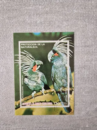 Foglietto francobollo Proteccion de la Naturaleza
