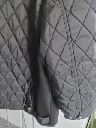 Chaqueta Zara Acolchada Negra Talla M