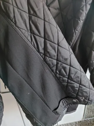 Chaqueta Zara Acolchada Negra Talla M