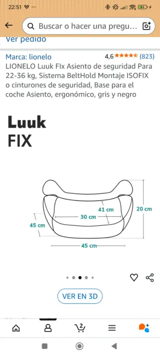 Alzador coche con Isofix
