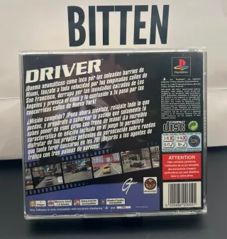 PS1 DRIVER Versión PAL Carátula original y Manual