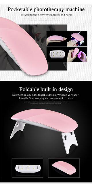 Lámpara secado de Uñas Portátil