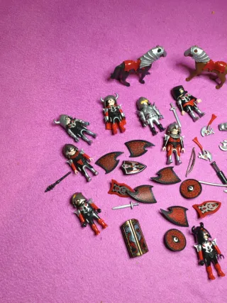 Lote Caballeros y Caballos Playmobil