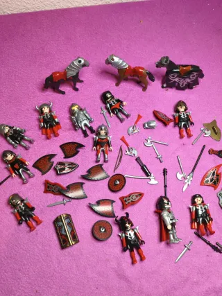 Lote Caballeros y Caballos Playmobil