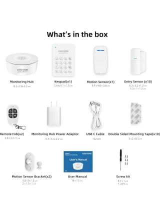 Sistema Alarma AGSHOME Casa + 10 Sensores