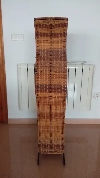 Mueble 6 cajones mimbre y metal