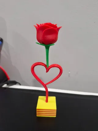Rosa Corazón Sant Jordi 3D