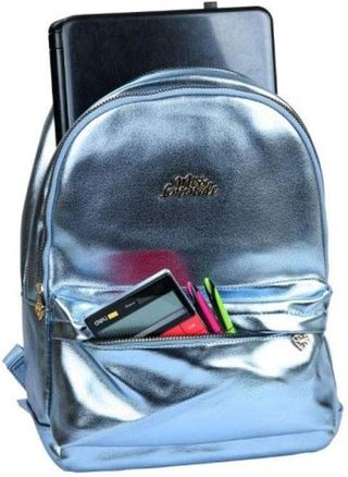 Mochila Azul Metálica 44 cm.