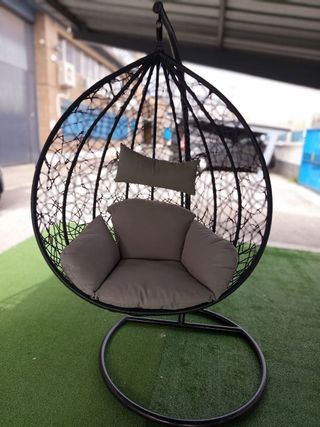 Silla Colgante / Mecedora Gris