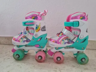 Patines 4 Ruedas Unicornio Talla 30-33