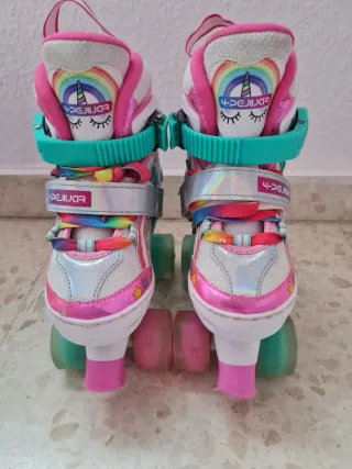 Patines 4 Ruedas Unicornio Talla 30-33