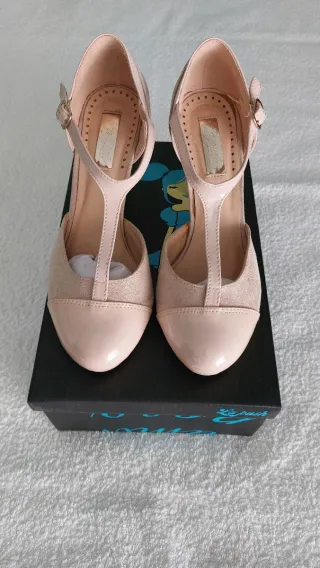 Salones rosa palo con tira