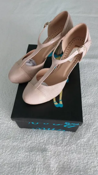 Salones rosa palo con tira