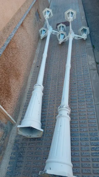 Farolas Blancas Decorativas (2 unidades)