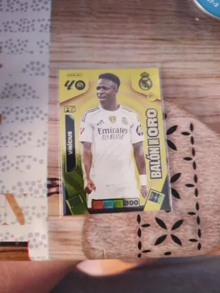 Carta Panini Vinicius Balón de Oro 473