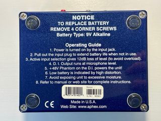 Aphex Bass Xciter DI Pedal