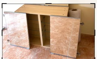 Armario Pared Baño 80x20x64 Espejo