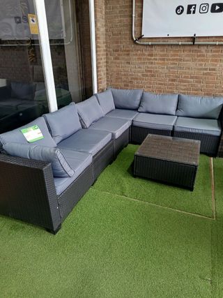 Conjunto de terraza Exterior – 7 piezas