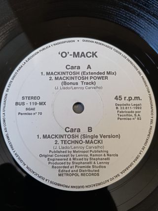 Vinilo Mackintosh