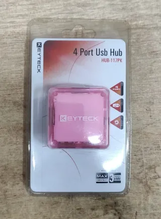 Hub USB 4 Porte Keyteck HUB-117PK Rosa