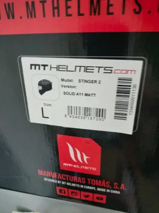 Cascos talla L y Talla S