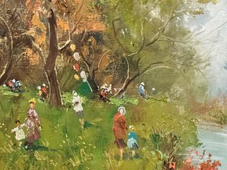 Quadro olio su tela Graniglia