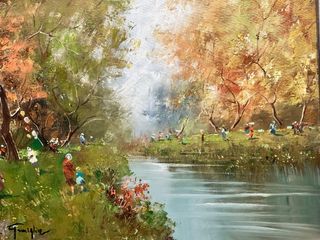 Quadro olio su tela Graniglia