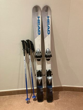 Sci Head 117cm con bastoni e scarponi Salomon