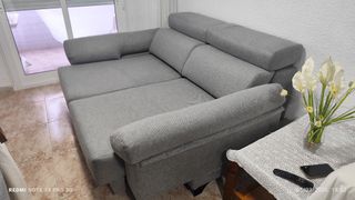 Sofá 2 plazas nuevo, asientos deslizantes