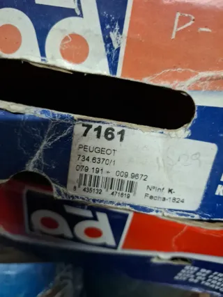 Zapatas y bombines Peugeot 206 traseros