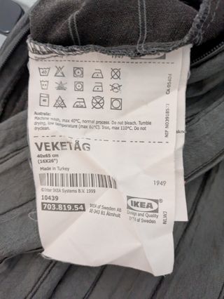 Funda Almohada Ikea Texturizada Gris
