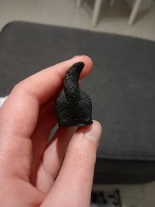 Statuetta gattino di lava