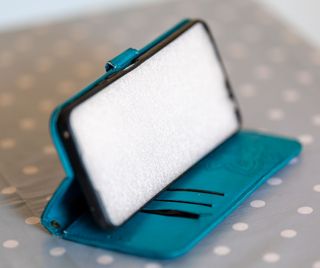 Custodia Vivo Y72 5G Blu con Fiori e Farfalle